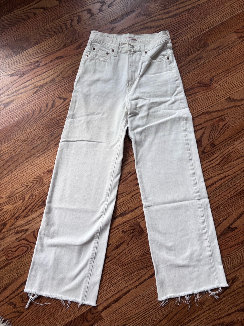 Levi‘s Ribcage Wide Leg jeans white size 26